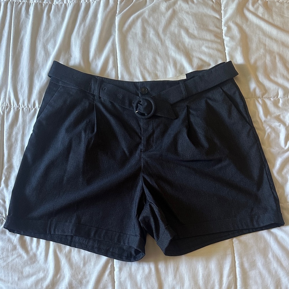 NWT Cato stretch denim Belted Shorts